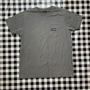 grey patagonia pocket tee